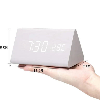 Wooden LED Smart Alarm Clock
