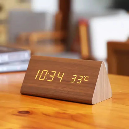 Wooden LED Smart Alarm Clock