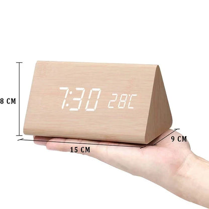 Wooden LED Smart Alarm Clock