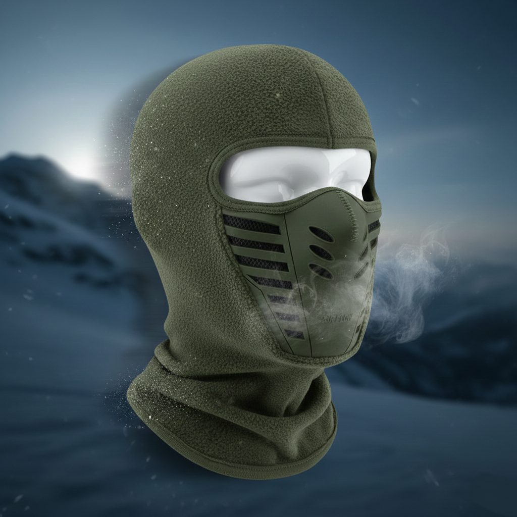 Cozy Crest Thermal Windproof Sports Face Mask - Full Coverage Winter Mask for Cycling, Running & Skiing, 8 Colors