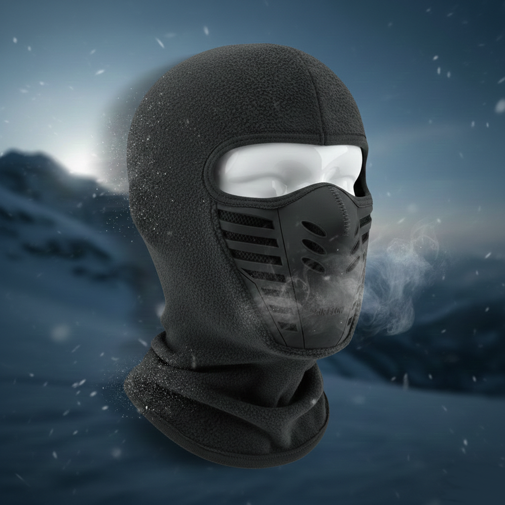 Cozy Crest Thermal Windproof Sports Face Mask - Full Coverage Winter Mask for Cycling, Running & Skiing, 8 Colors