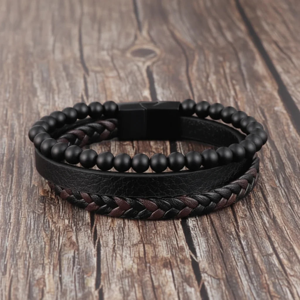 Natural Stone Bead Bracelet