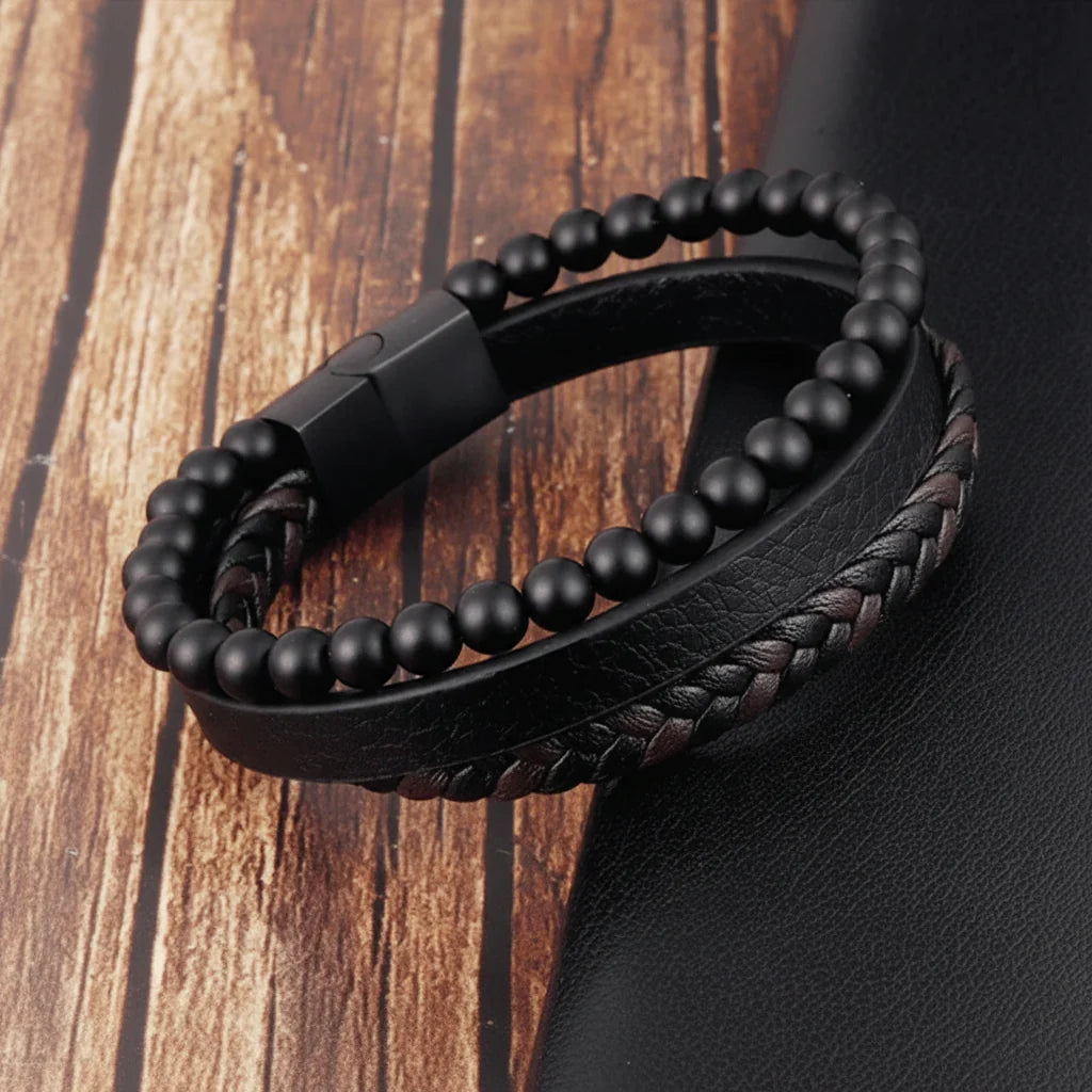 Natural Stone Bead Bracelet