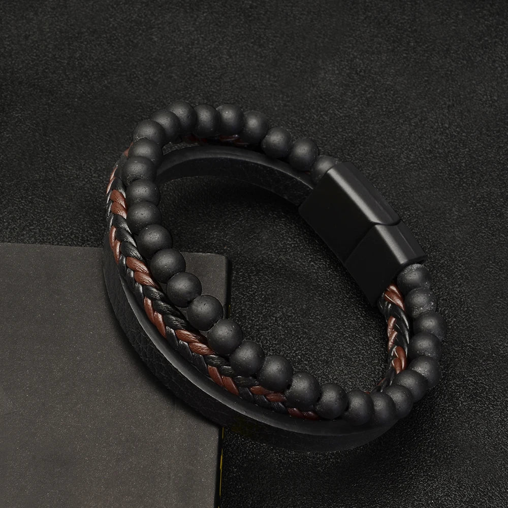 Natural Stone Bead Bracelet