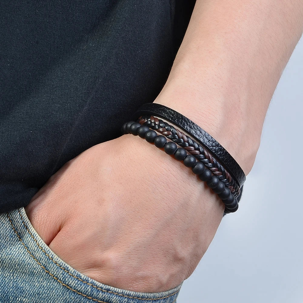 Natural Stone Bead Bracelet