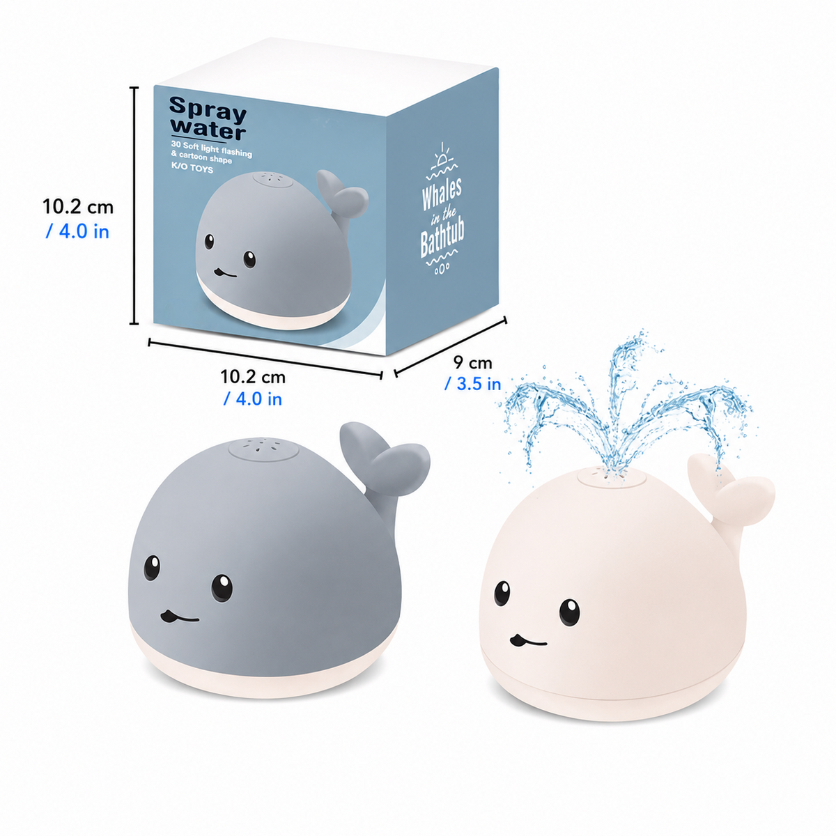 Whale Water Sprinkler Bath Toy