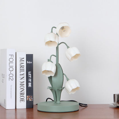 Bell Orchid Floral Table Lamp