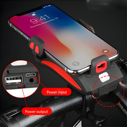 Bike Light Mount Powerbank Horn