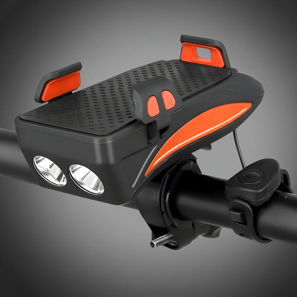 Bike Light Mount Powerbank Horn
