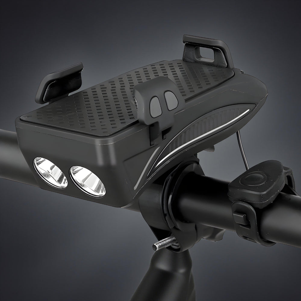 Bike Light Mount Powerbank Horn