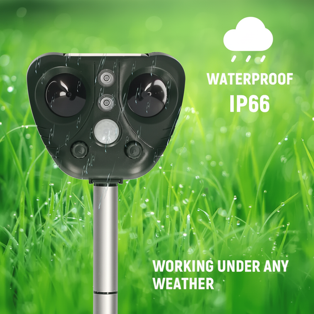 Solar Ultrasonic Garden Bird Deterrent