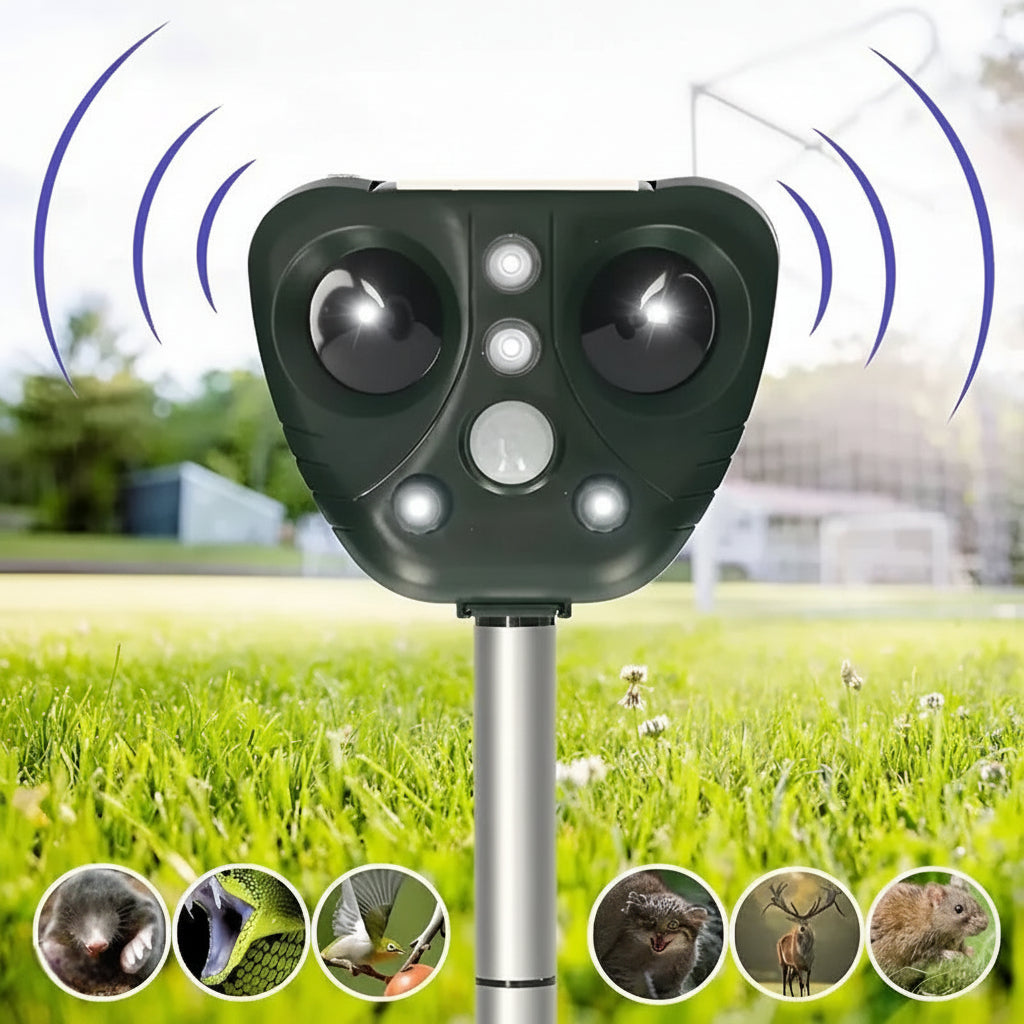 Solar Ultrasonic Garden Bird Deterrent