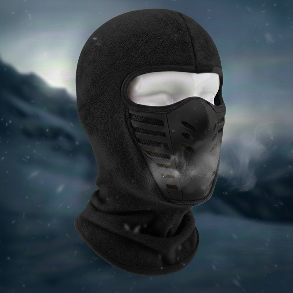 Cozy Crest Thermal Windproof Sports Face Mask - Full Coverage Winter Mask for Cycling, Running & Skiing, 8 Colors
