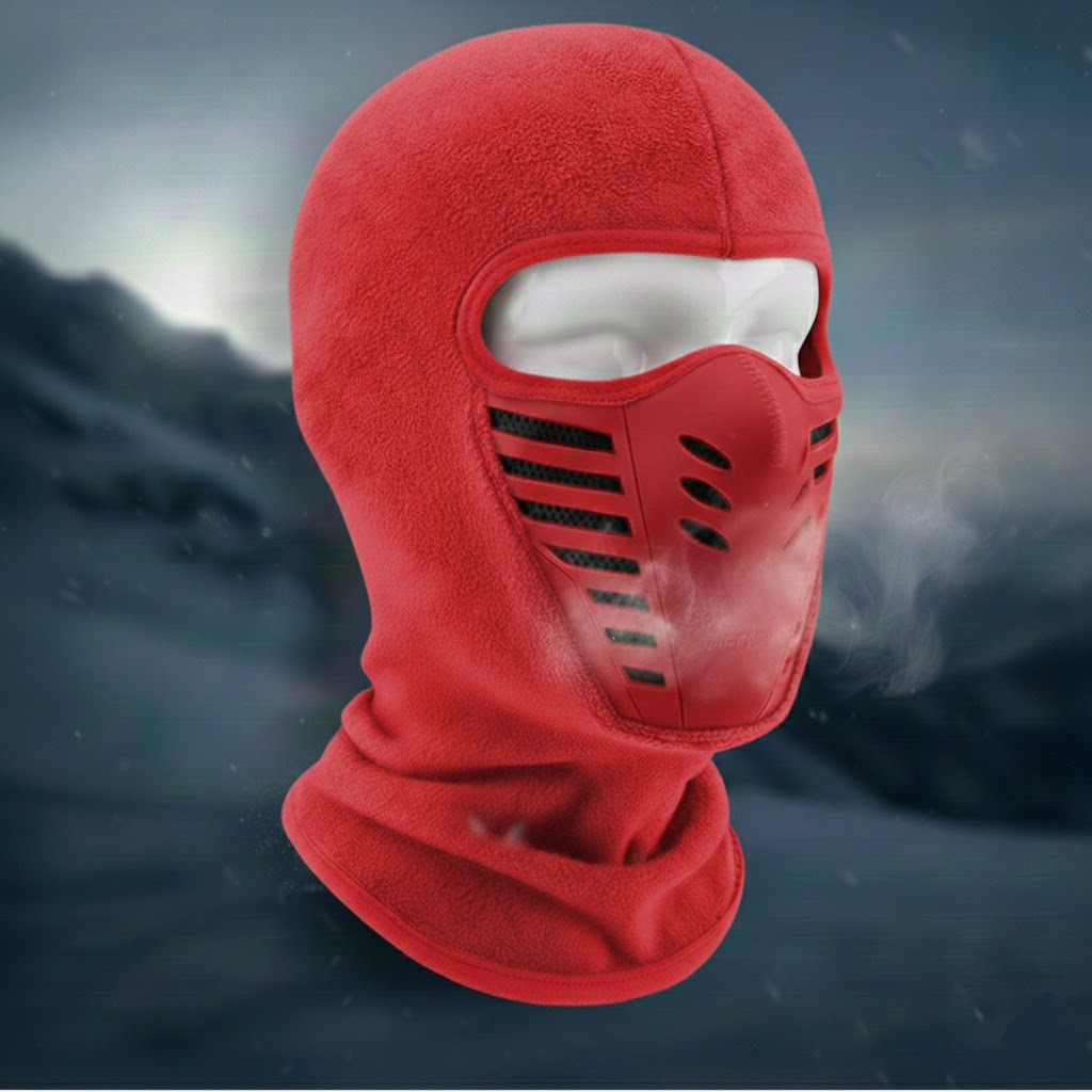 Cozy Crest Thermal Windproof Sports Face Mask - Full Coverage Winter Mask for Cycling, Running & Skiing, 8 Colors