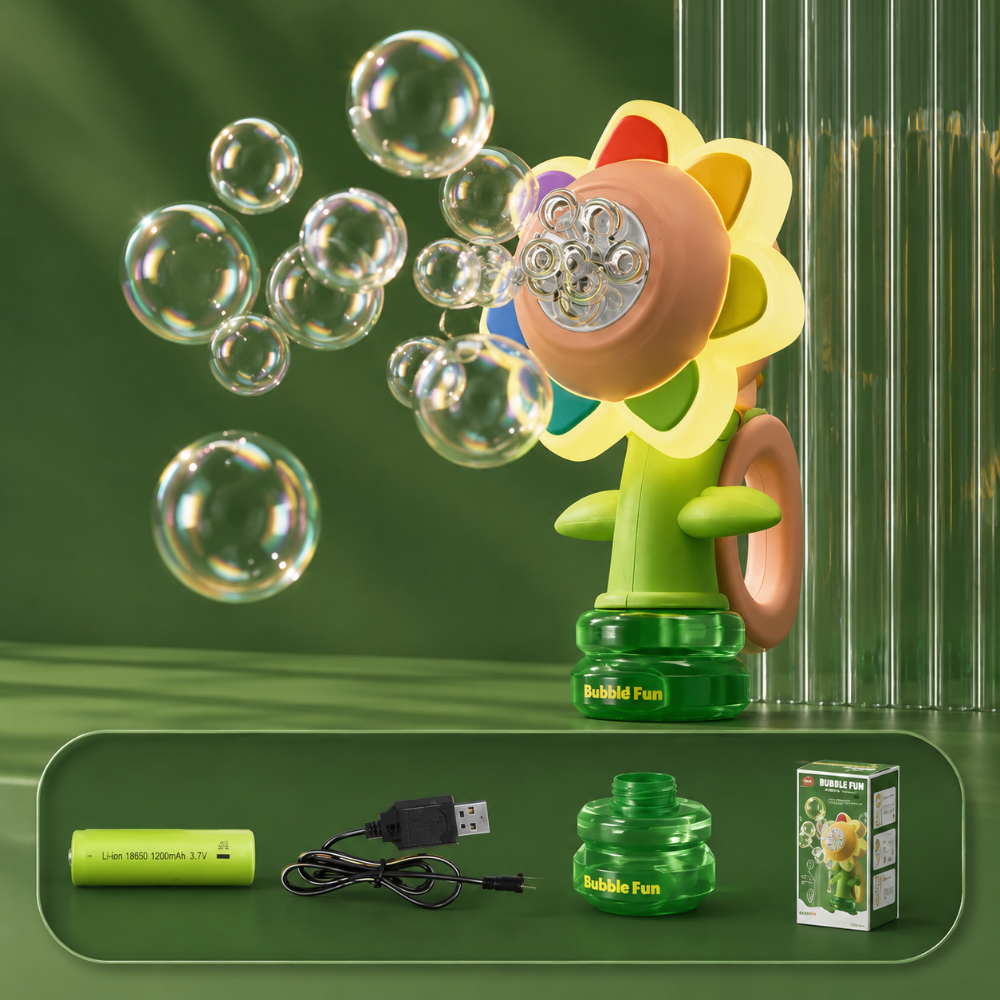 Flower Bubble Machine Toy