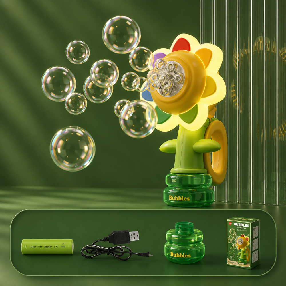 Flower Bubble Machine Toy