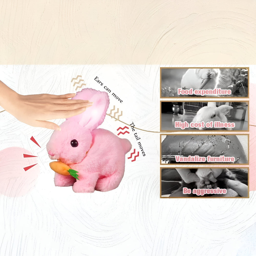 Lifelike Sitting Bunny Figurine