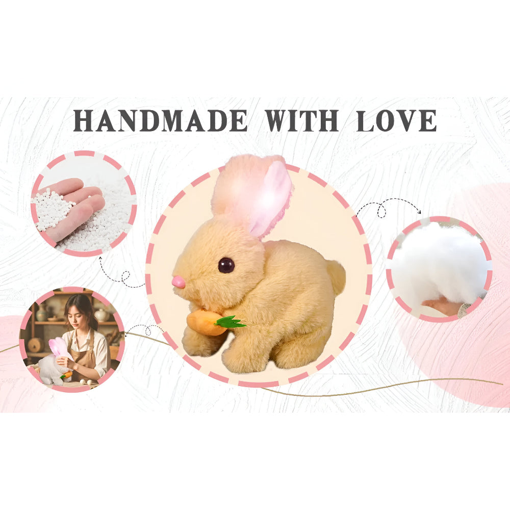 Lifelike Sitting Bunny Figurine