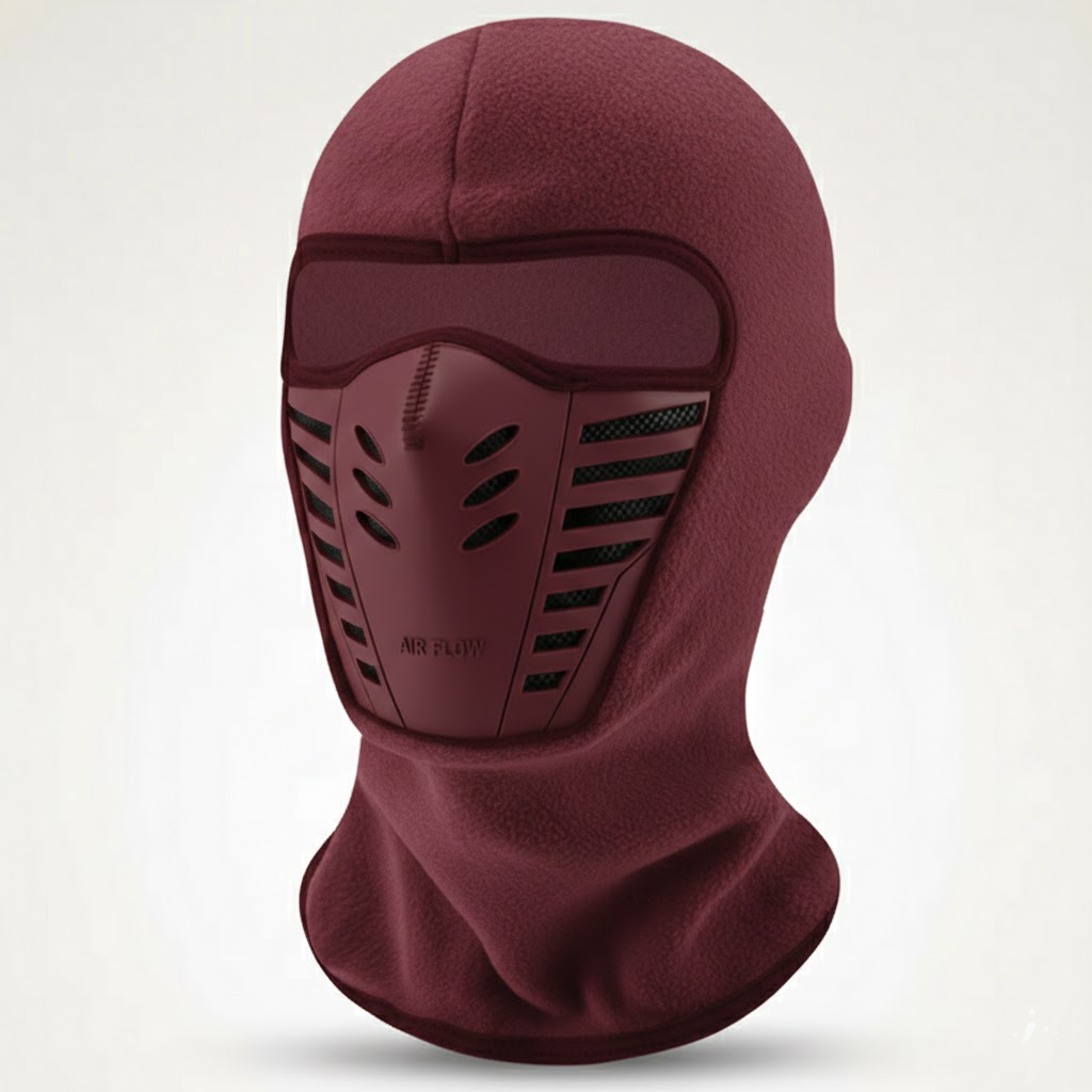 Cozy Crest Windproof Thermal Winter Balaclava - Full Face & Neck Cover for Skiing, Cycling & Cold Weather Work, 8 Colors