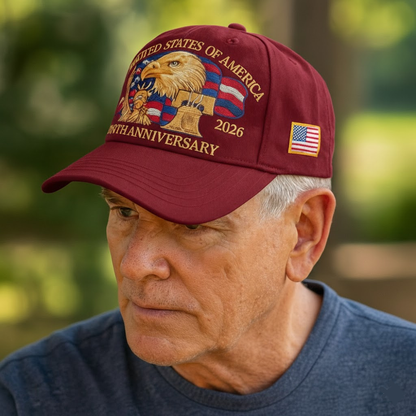 Embroidered Eagle Baseball Cap