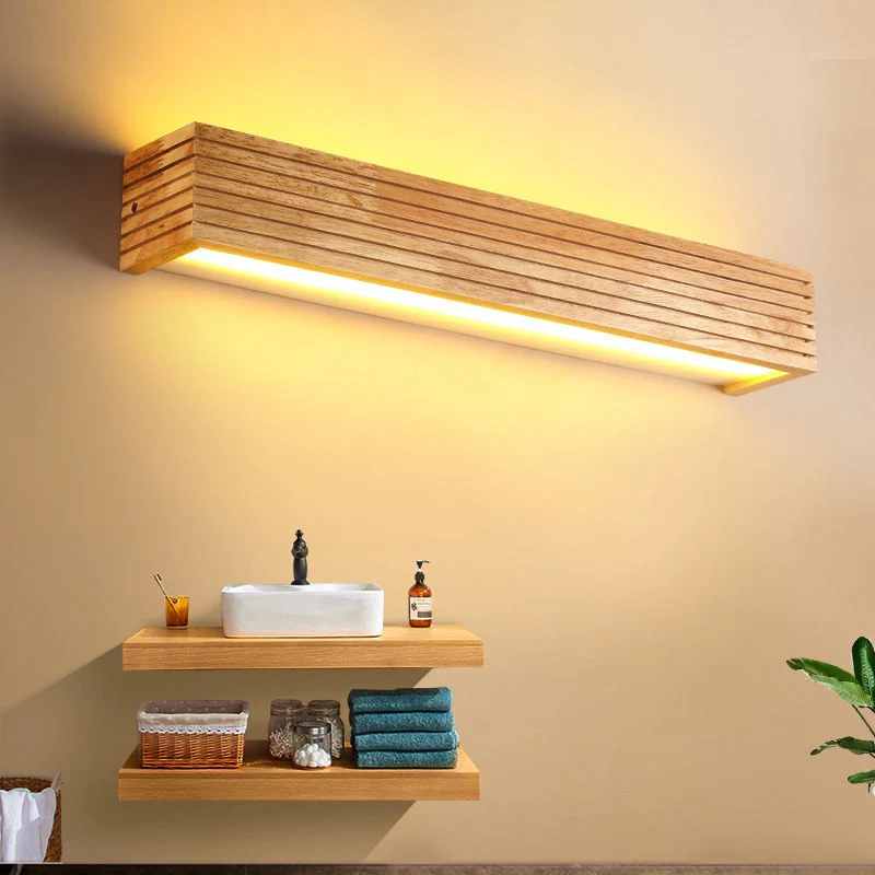 Modern Wooden Minimalist LED Wall Lamp