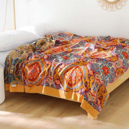 Reversible Cooling Boho Blanket