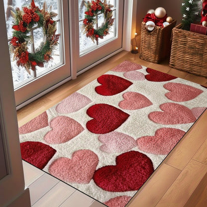 Heart Pattern Non-Slip Doormat