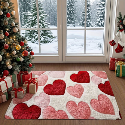 Heart Pattern Non-Slip Doormat
