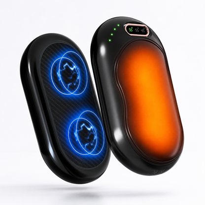 Cozy Crest Rechargeable Electric Hand Warmer - Pocket-Size USB Hand Heater for Winter Walks, Commuting & Outdoor Sports