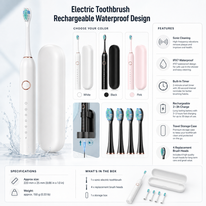 Rechargeable Electric Toothbrush
