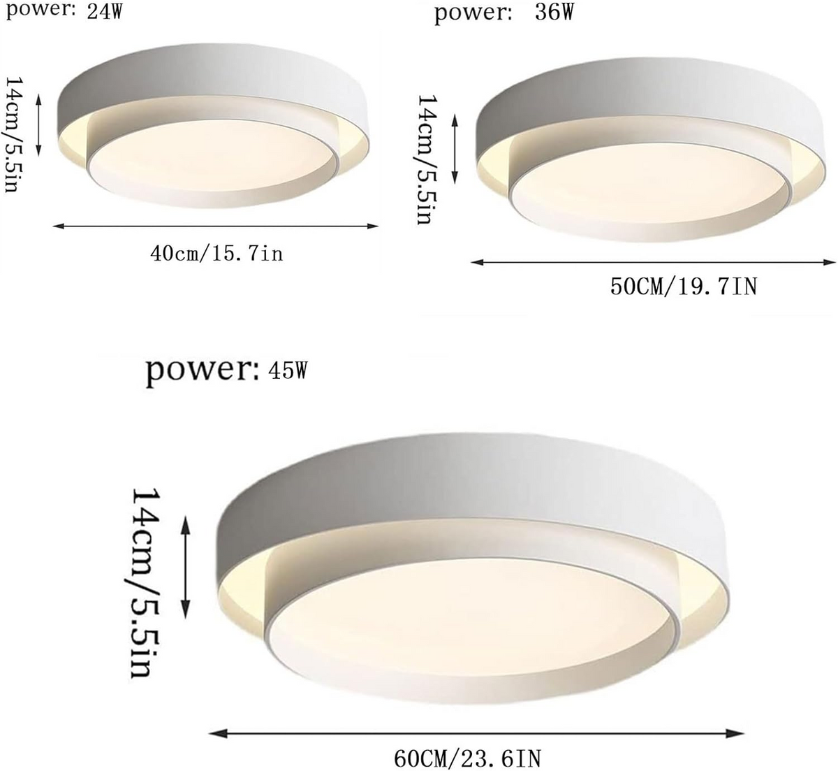 Nordic Round LED Flush Ceiling Light
