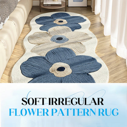 Floral Irregular Area Rug