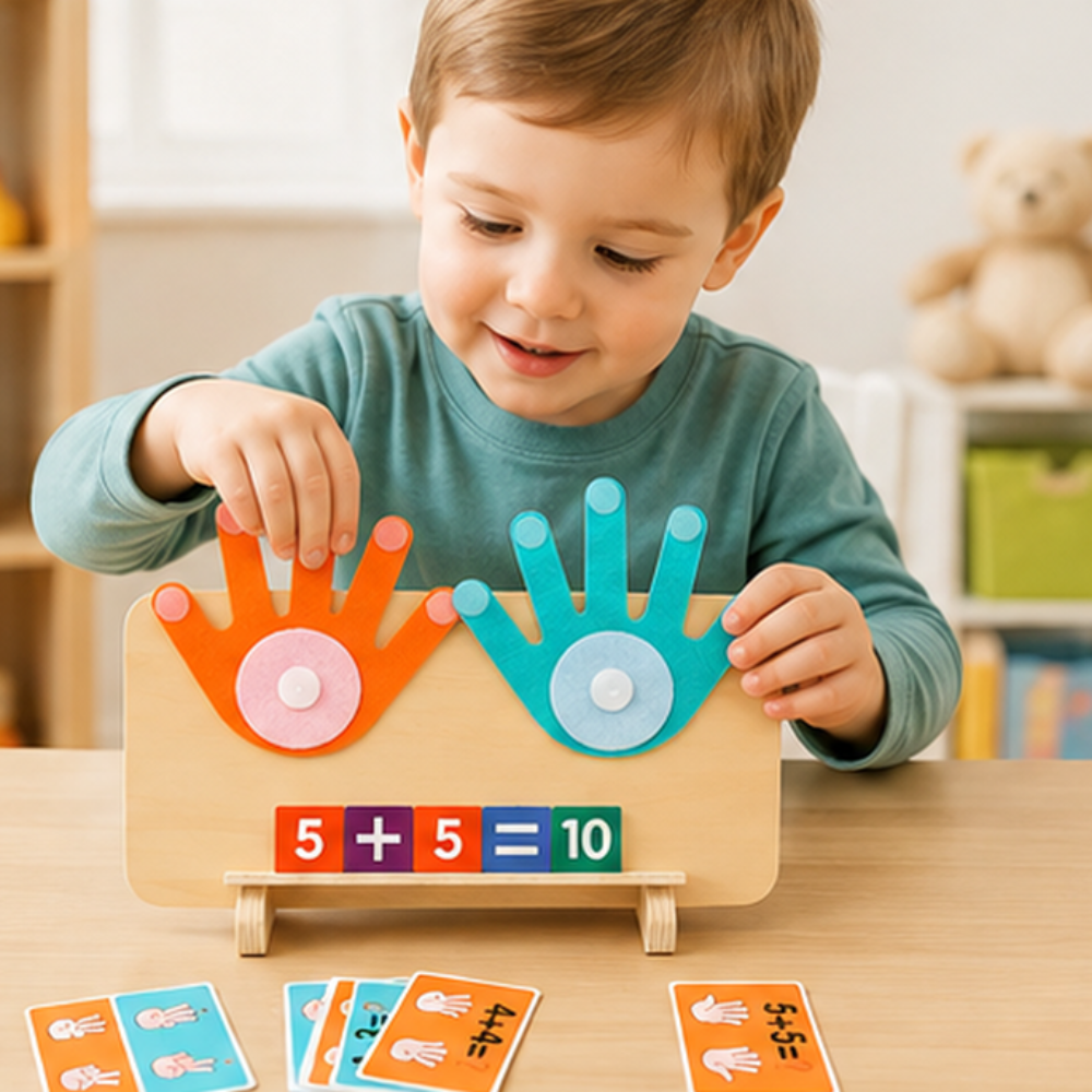 Wooden Finger Counting Game