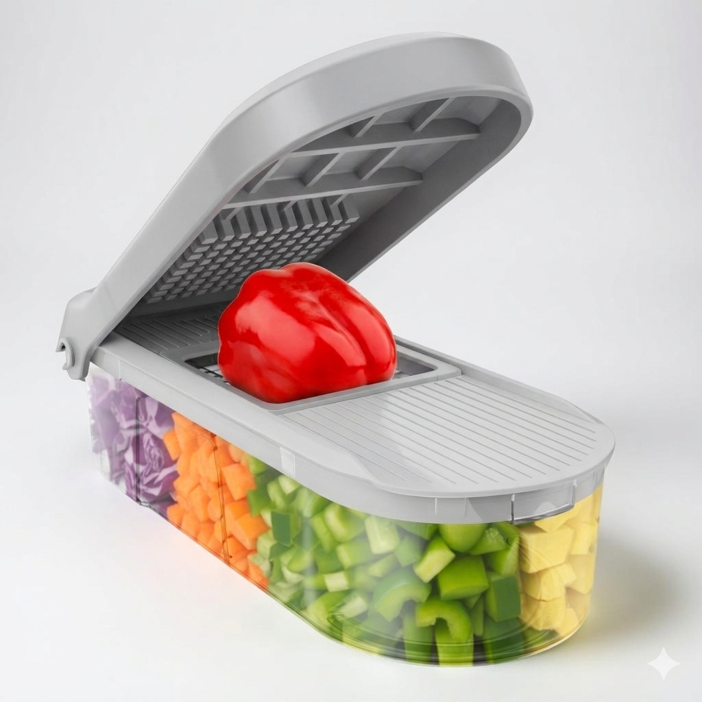 Manual Vegetable Chopper Prep Set