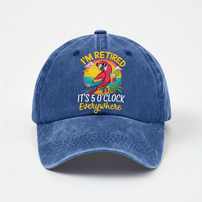 Washed Embroidered Baseball Cap