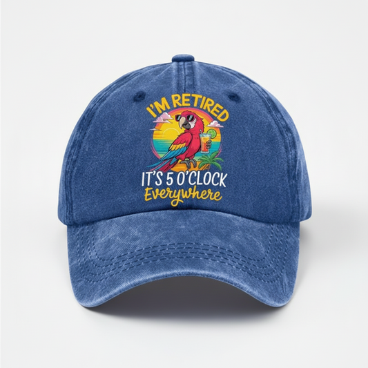 Washed Embroidered Baseball Cap