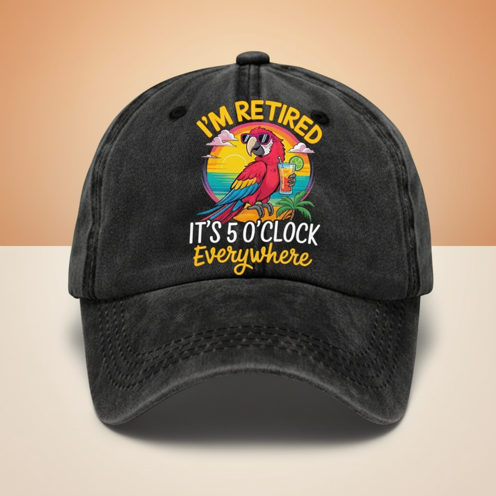 Washed Embroidered Baseball Cap