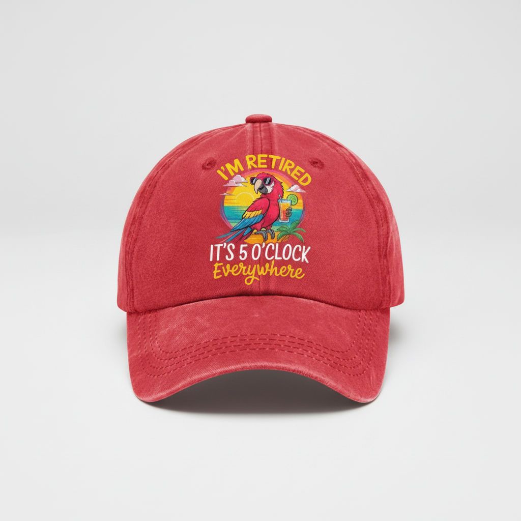 Washed Embroidered Baseball Cap