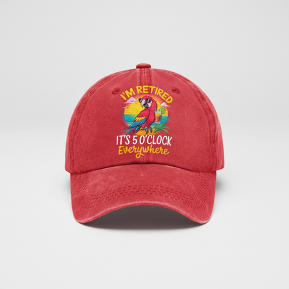Washed Embroidered Baseball Cap