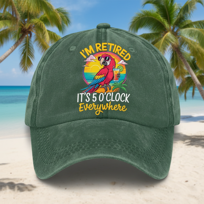 Washed Embroidered Baseball Cap