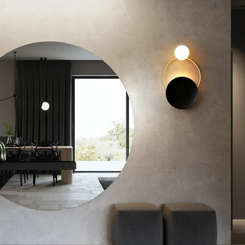 Spherical Glass Wall Lamp