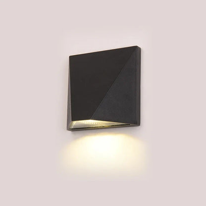 Black 5W Aluminum Outdoor Wall Lamp