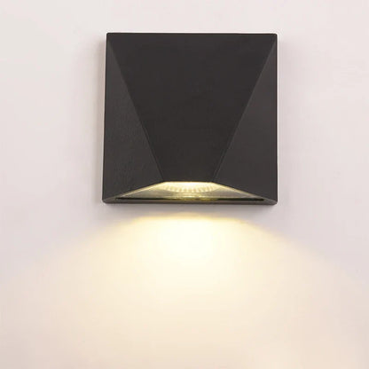 Black 5W Aluminum Outdoor Wall Lamp