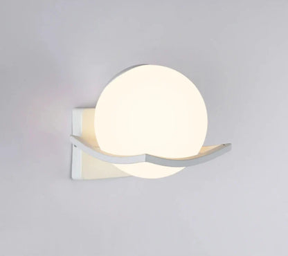 Makar European Glass Globe Wall Sconce