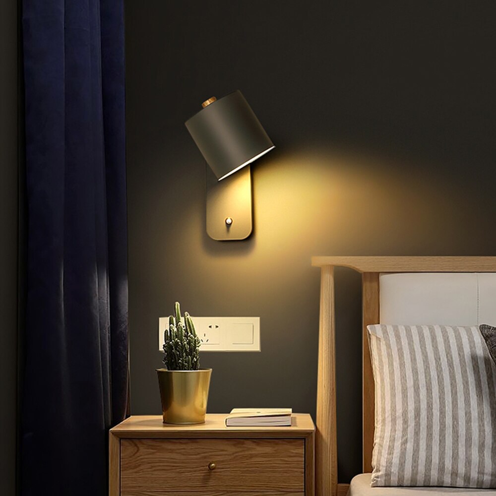 Modern LED Wall Lamp with Integrated Switch