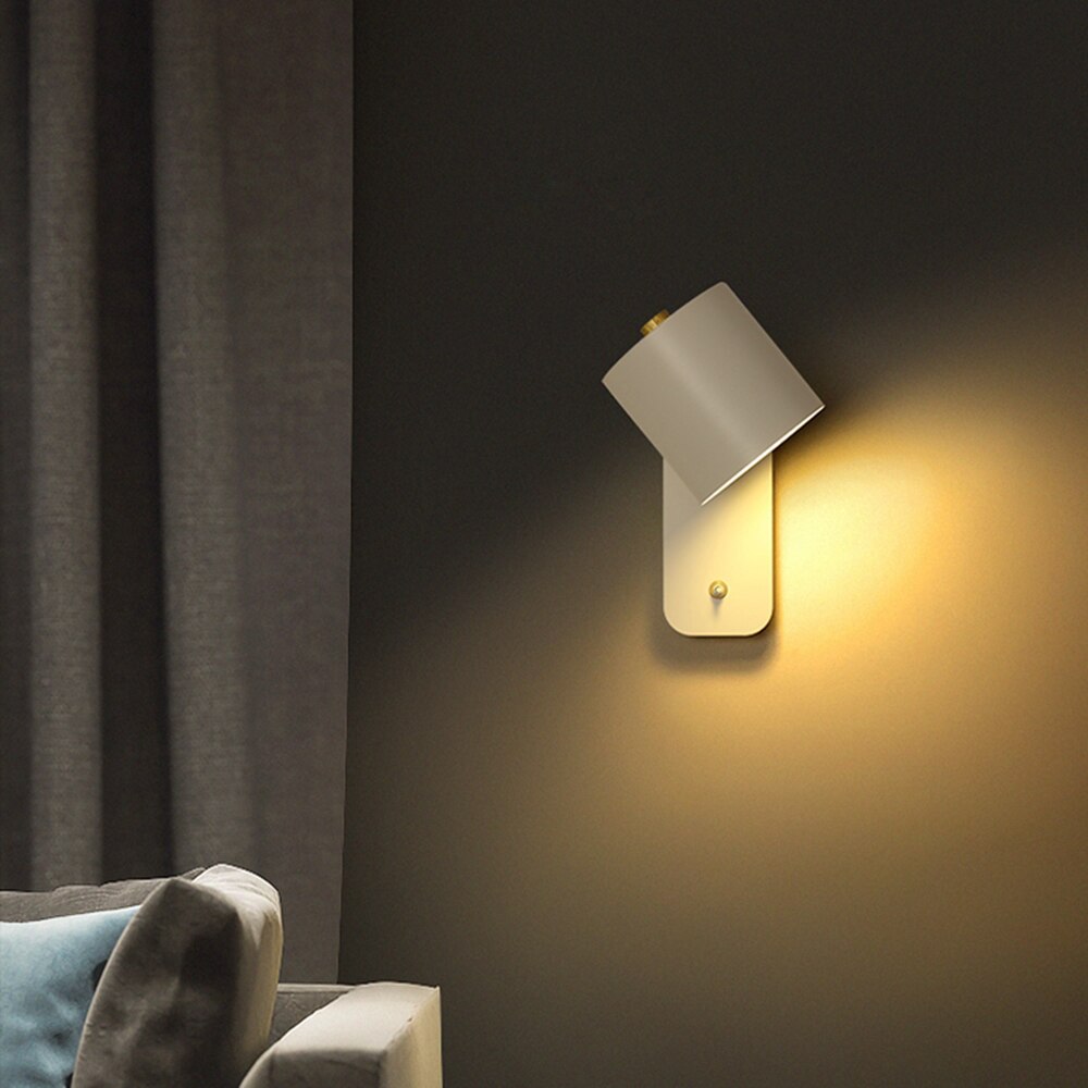 Modern LED Wall Lamp with Integrated Switch