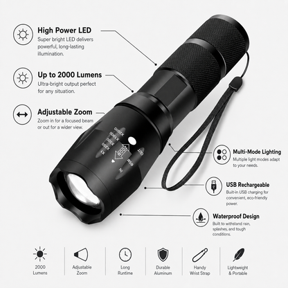 Tactical LED Flashlight