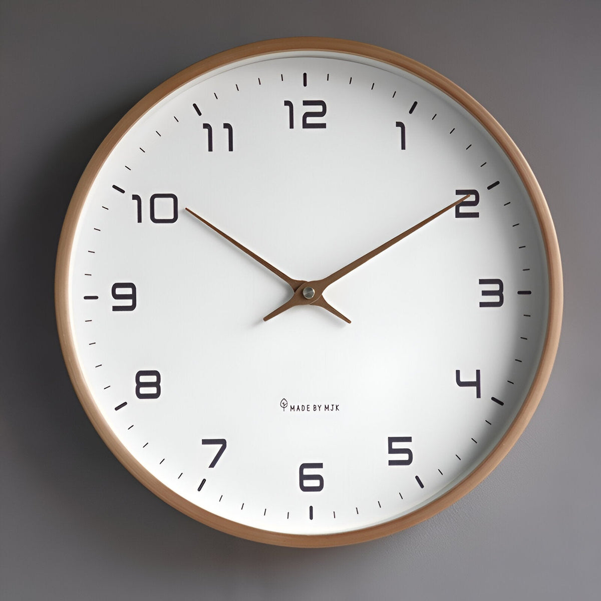 Nordic Wood Frame Wall Clock
