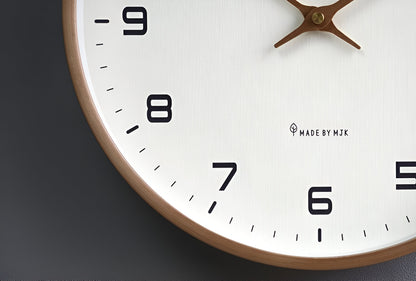 Nordic Wood Frame Wall Clock