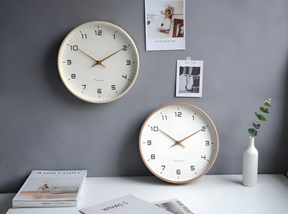Nordic Wood Frame Wall Clock